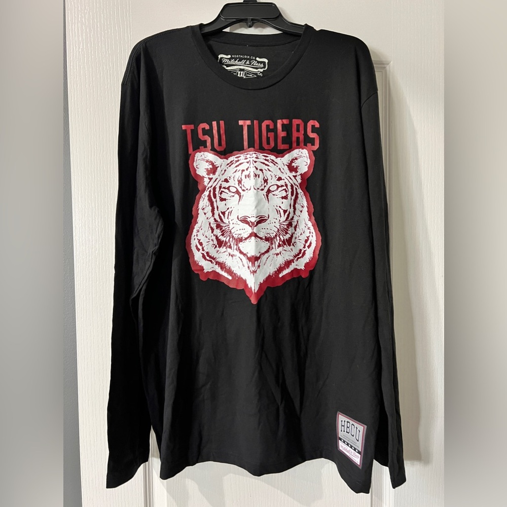 Texas Southern University Tigers TSU NCAA College Black‎ Long Sleeve T-shirt XXL